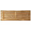 vidaXL Dessus de table bord vivant 120x40x2,5 cm bois de manguier brut