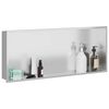 vidaXL Niche de Douche Argent&eacute; 75 x 30 x 9,5 cm Acier inoxydable