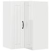 vidaXL Cabinet d'angle mural LUCCA Blanc brillant 57 x 57 x 80 cm