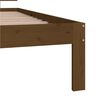 vidaXL Cadre de lit sans matelas Marron miel Bois pin massif 90x200 cm