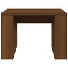 vidaXL Table d'appoint Ch&ecirc;ne marron 50x50x35 cm Bois d'ing&eacute;nierie