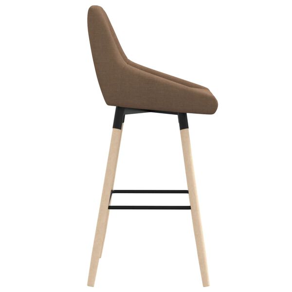 vidaXL Tabouret de bar Taupe Tissu
