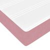 VidaXL Cadre de lit ottoman avec matelas rose 160x200 cm velours