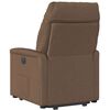 vidaXL Fauteuil inclinable &eacute;lectrique marron tissu