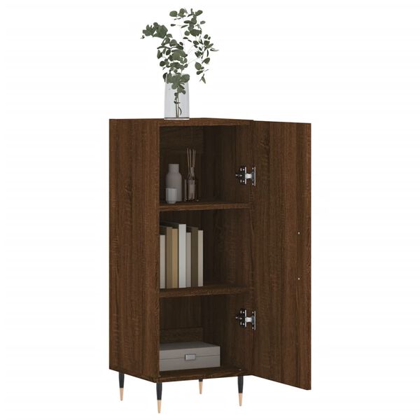 vidaXL Buffet Ch&ecirc;ne marron 34,5x34x90 cm Bois d'ing&eacute;nierie