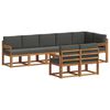 vidaXL Ensemble de canap&eacute;s d'ext&eacute;rieur 8 pc Naturel et Anthracite