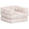 vidaXL Pouf modulaire simple Beige Tissu