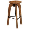 vidaXL Chaises de bar lot de 2 bois d'acacia solide