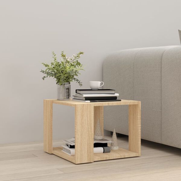 vidaXL Table basse Chêne sonoma 40x40x30 cm Bois d'ingénierie