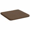 vidaXL Coussins de si&egrave;ge 4 pcs Marron 40 x 40 x 3 cm tissu