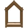 vidaXL Lit pour chien Marron miel 61x50x70 cm Bois de pin solide