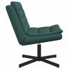 vidaXL Chaise pivotante Vert fonc&eacute; 63 x 75 x 76 cm tissu