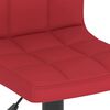 vidaXL Tabourets de bar lot de 2 rouge bordeaux tissu