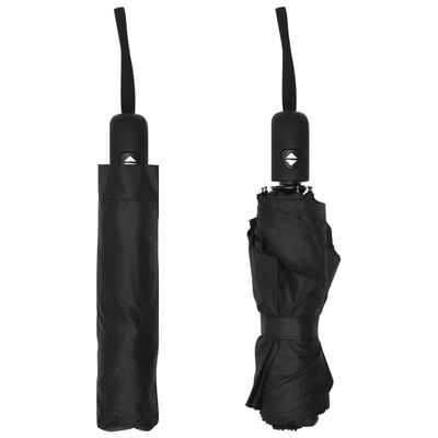 vidaXL Parapluie pliable automatique Noir 95 cm