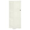 vidaXL Armoire plastique 40x43x125 cm design bois glace &agrave; la vanille