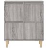 vidaXL Buffets 2 pcs sonoma gris 60x35x70 cm bois d'ingénierie