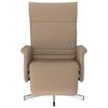 vidaXL Fauteuil inclinable avec repose-pieds cappuccino similicuir