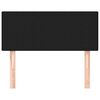 vidaXL Tête de lit Noir 100x5x78/88 cm Tissu