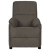 vidaXL Fauteuil inclinable gris fonc&eacute; tissu microfibre