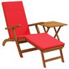 vidaXL Chaise longue inclinable et pliable 2 pcs Rouge