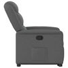 vidaXL Fauteuil inclinable Gris fonc&eacute; Tissu