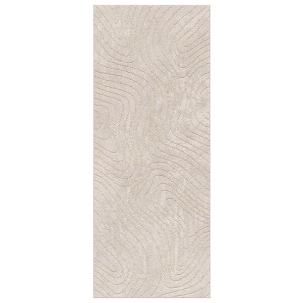 vidaXL Tapis de surface PALMERAS Beige 80 x 150 cm Polyester