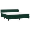 vidaXL Sommier &agrave; lattes de lit et matelas vert fonc&eacute; 180x210cm velours