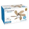 Bestron Ventilateur de plafond 76 cm 60 W &Eacute;rable/blanc DC30T