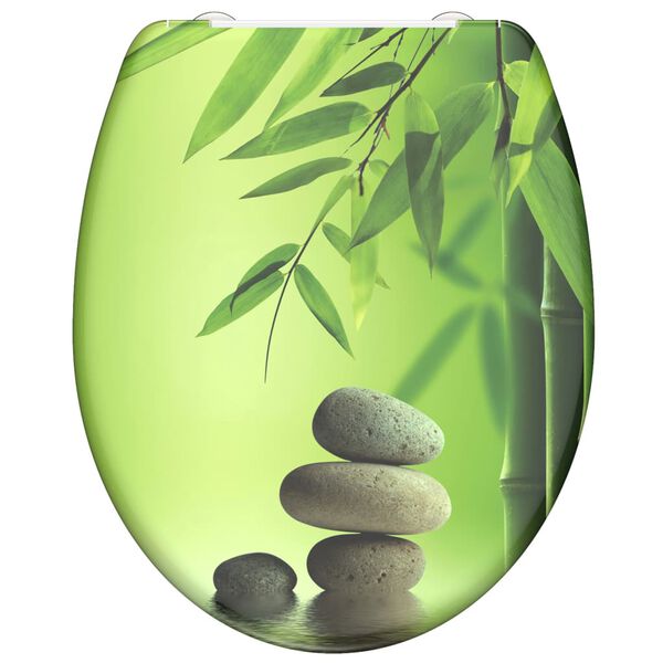 SCH&Uuml;TTE Si&egrave;ge de toilette et fermeture en douceur GREEN GARDEN imprim&eacute;