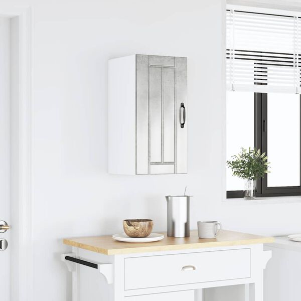 vidaXL Armoire murale de cuisine Lucca gris b&eacute;ton bois ing&eacute;nierie