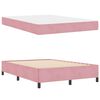 vidaXL Cadre de lit avec matelas Rose 140 x 190 cm tissu