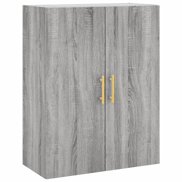 vidaXL Armoire murale sonoma gris 69,5x34x90 cm