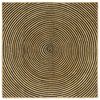 vidaXL Tapis de zone Noir 160 x 160 cm Jute