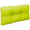 vidaXL Coussins de palette lot de 2 vert vif tissu