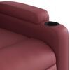 vidaXL Fauteuil inclinable &eacute;lectrique rouge bordeaux similicuir
