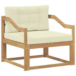 vidaXL Sofa de milieu ext&eacute;rieur Polyester Blanc