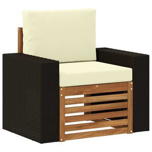 vidaXL Sofa de milieu ext&eacute;rieur Naturel