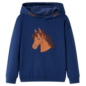 Sweat-shirt &agrave; capuche pour enfants bleu marine 92