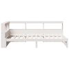 vidaXL Lit biblioth&egrave;que sans matelas blanc 100x200 cm bois pin massif