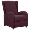 vidaXL Fauteuil inclinable &eacute;lectrique Violet Tissu