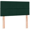 vidaXL Sommier &agrave; lattes de lit et matelas vert fonc&eacute; 100x210cm velours