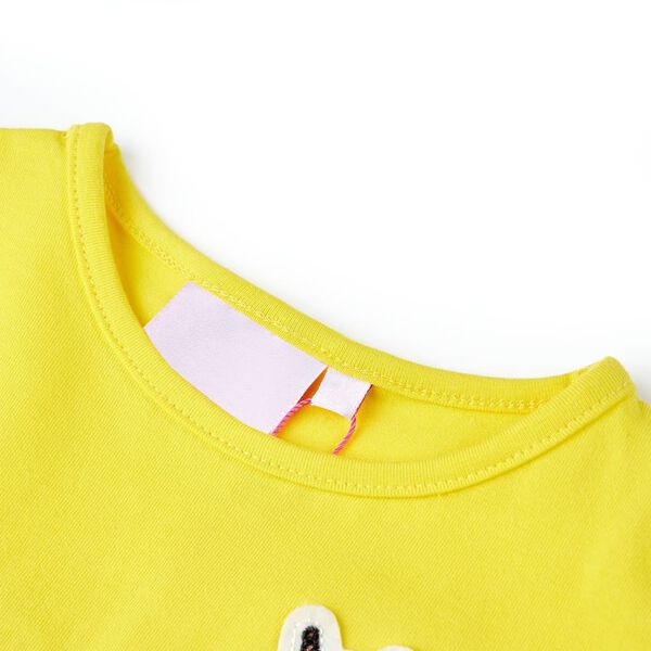 T-shirt pour enfants jaune vif 140