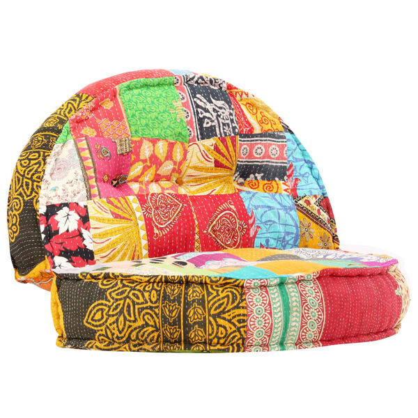 vidaXL Pouf 100x20 cm Patchwork Tissu