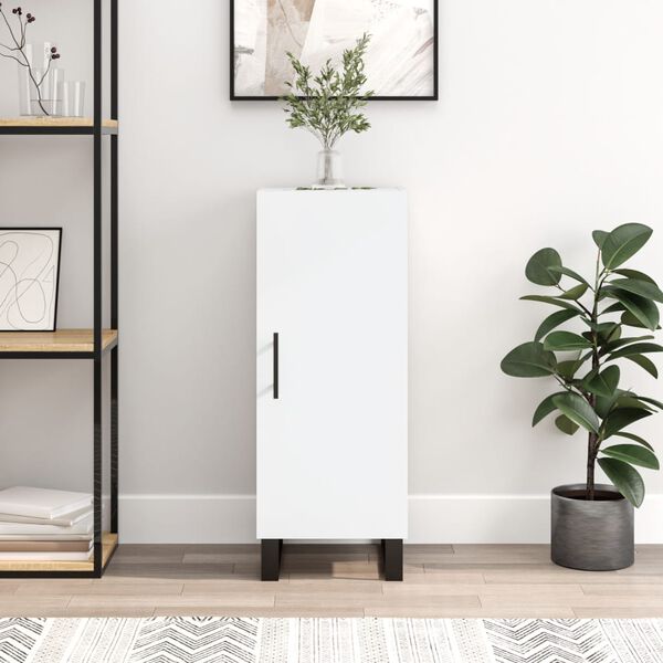 vidaXL Buffet blanc 34,5x34x90 cm bois d'ingénierie