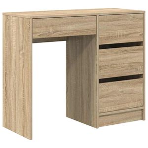 vidaXL Bureau Ch&ecirc;ne Sonoma 90 x 37,5 x 75 cm Bois d'ing&eacute;nierie
