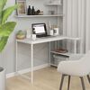 vidaXL Bureau d'ordinateur Blanc 110x72x70 cm Bois d'ing&eacute;nierie