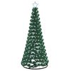 vidaXL Sapin de No&euml;l brillant avec LED et socle EKENAS 180 cm 220 LED