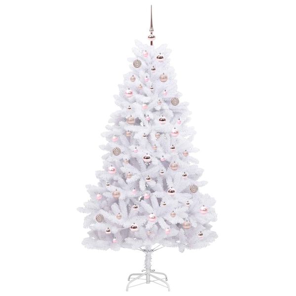 vidaXL Sapin de No&euml;l Artificiel &agrave; Branches Articul&eacute;es Blanc 180 cm
