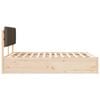 vidaXL Cadre de lit avec t&ecirc;te de lit rembourr&eacute;e Taupe 140 x 200 cm