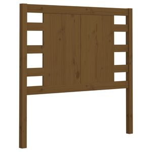 vidaXL T&ecirc;te de lit Marron miel 106x4x100 cm Bois massif de pin